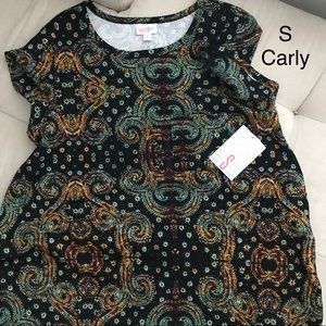 BNWT S black paisley dress lularoe Carly
